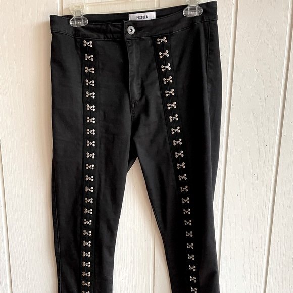 pistola Pants - PISTOLA mariache-look black jeans